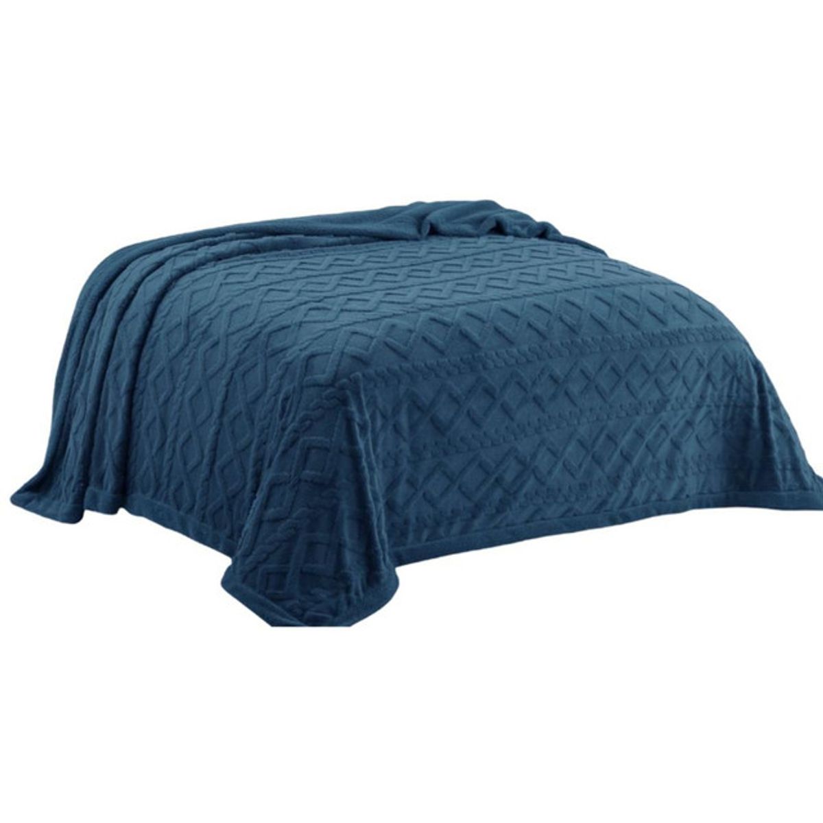 GENERICO - FRAZADA DISEÑO TRENZADO  PLAZA Y MEDIA  200X230 P08