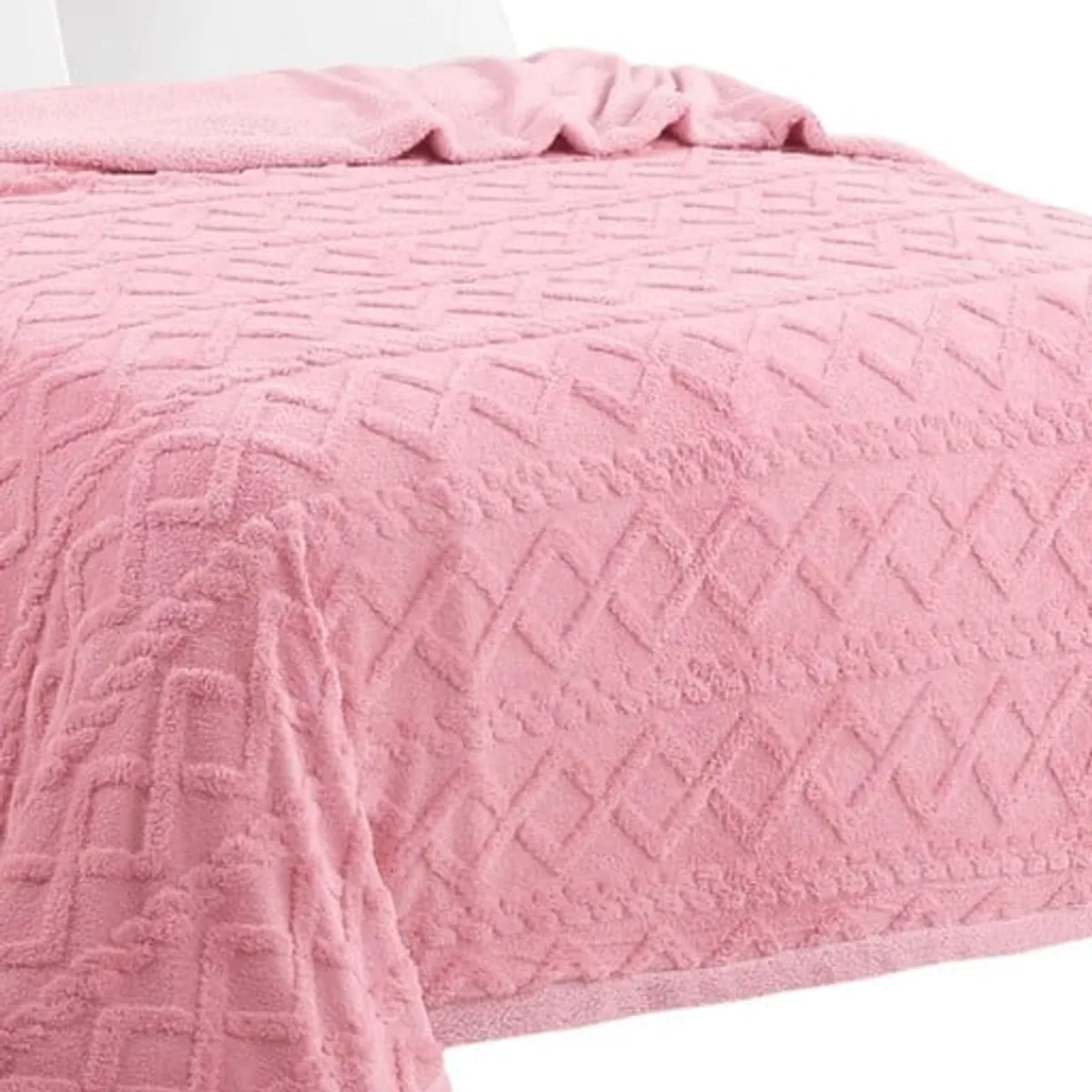 GENERICO - FRAZADA DISEÑO TRENZADO  KING 230 X 250 cm k10