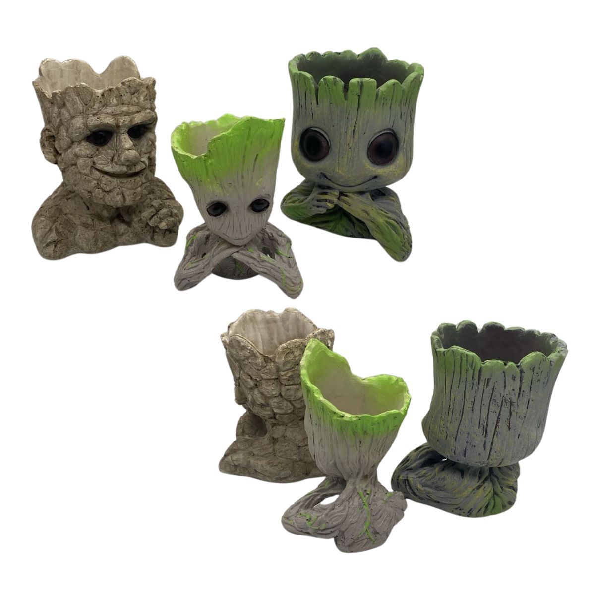 EKOL TACTICA MILITAR - Set 3 Maceteros Groot Guardianes De La Galaxia