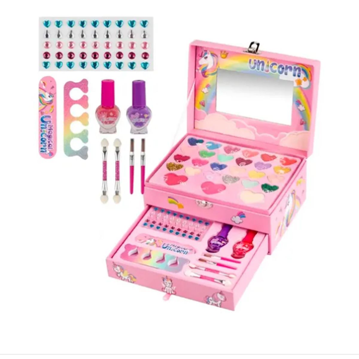 GENERICO - Set De Maquillaje Infantil Unicornio Para Niñas