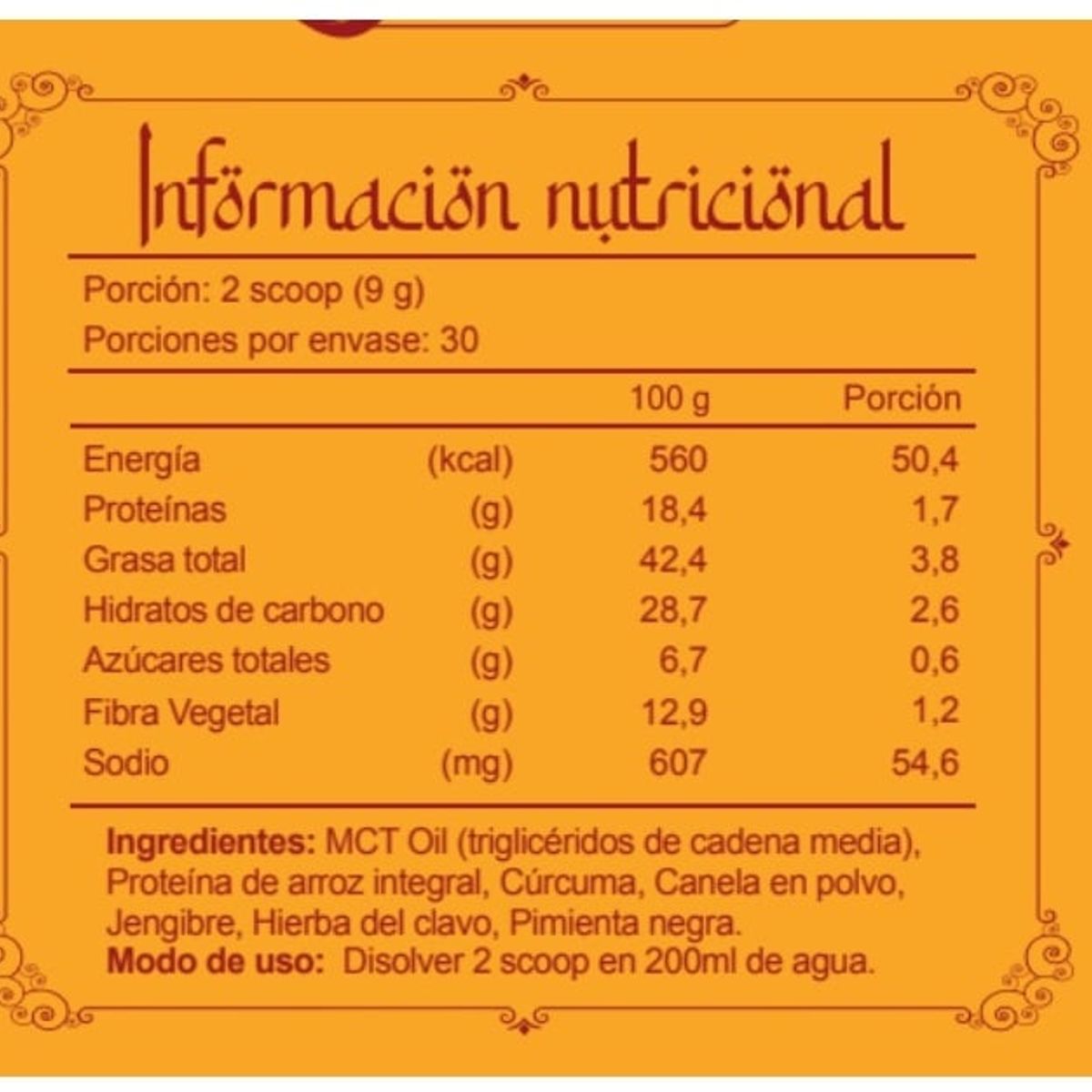 FNL - Golden Milk Fnl 270 Gr Polvo. Doypack