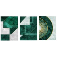 Cuadro Canvas Imagen Abstracto Geomet en lienzo Pack X3 Uds 30x50cm Cu