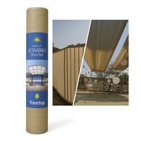 Malla Raschel Sombra Decorativa Premium de 2.10 x 10 mts Arena.