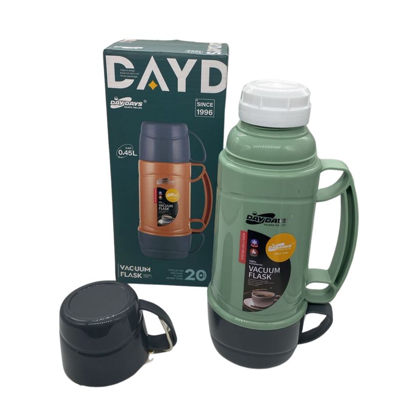 GENERICO - Set Termo Para Agua Caliente Termo Café 450 Ml + 2 Tazas