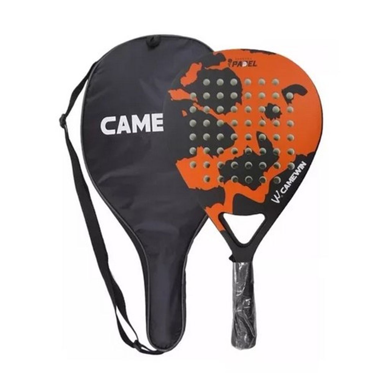 JUGUETON - Raqueta Pala Paleta Padel Fibra Carbono 4003 Advanced Naranj