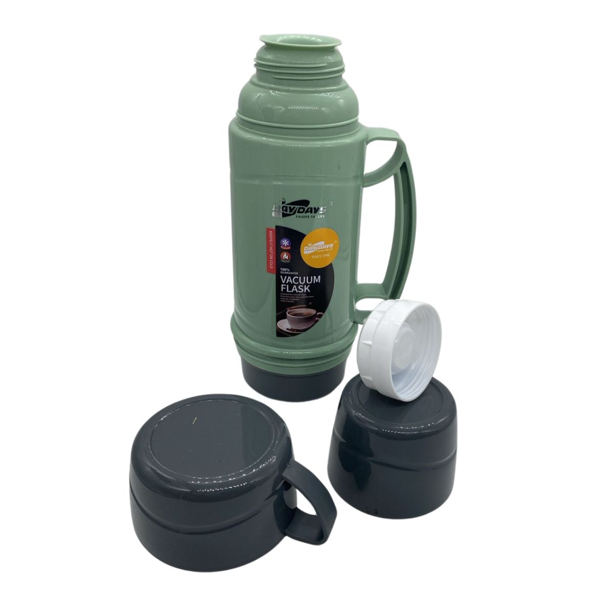 GENERICO - Set Termo Para Agua Caliente Termo Cafe 450 Ml + 2 Tazas