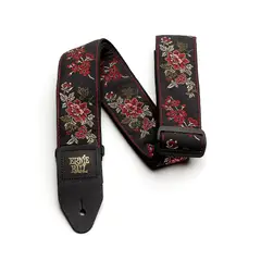 ERNIE BALL - CORREA DE GUITARRA RED ROSE JACQUARD