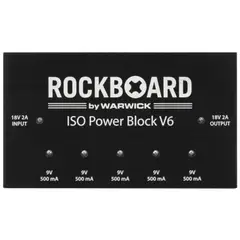 ROCKBAG - Fuente de poder Rockboard ISO Power Block V6 - 6 pedales