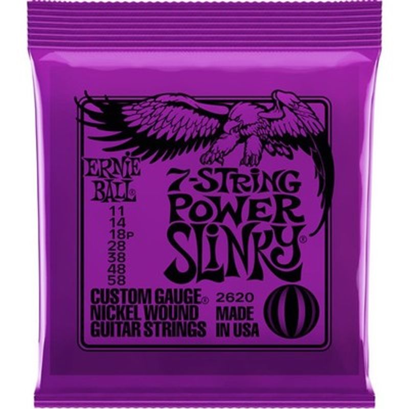 ERNIE BALL - Set de cuerdas de guitarra eléctrica Ernie Ball 2620 7 1158