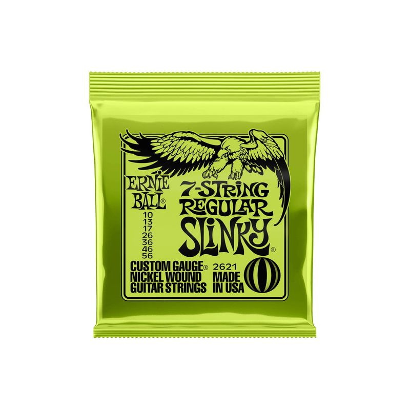 ERNIE BALL - Set Cuerdas guitarra eléctrica Ernie Ball 2621 7 Regular