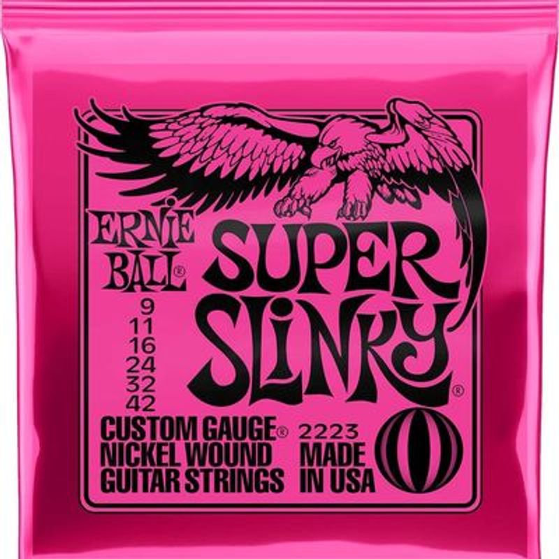 ERNIE BALL - Set de Cuerdas guitarra eléctrica 009 Ernie Ball 2223 SUPER