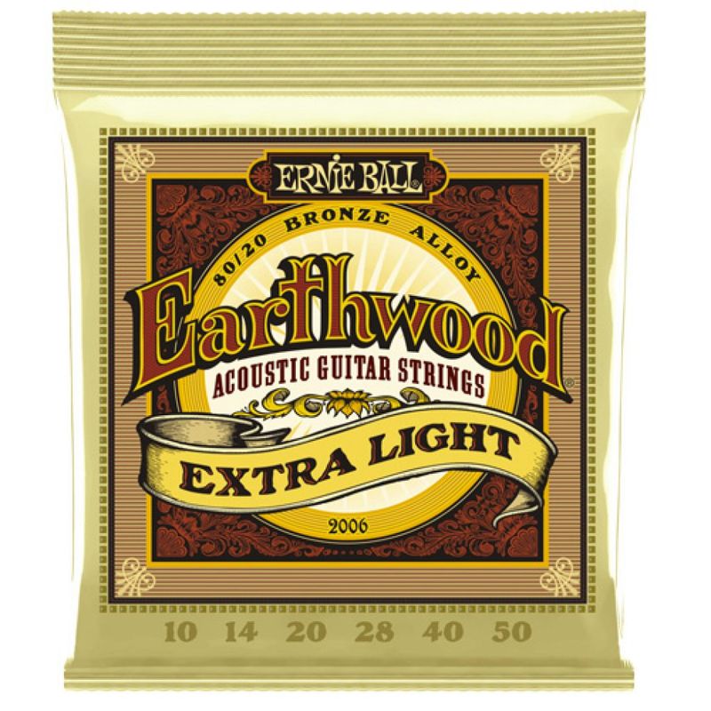 ERNIE BALL - Set de Cuerdas guitarra folk Ernie Ball 2006 EXTRA LIGHT