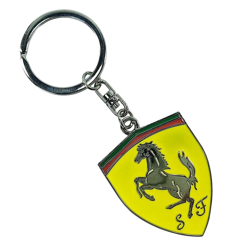GENERICO - Llavero Formula 1 Logo Metalico Scuderia Ferrari