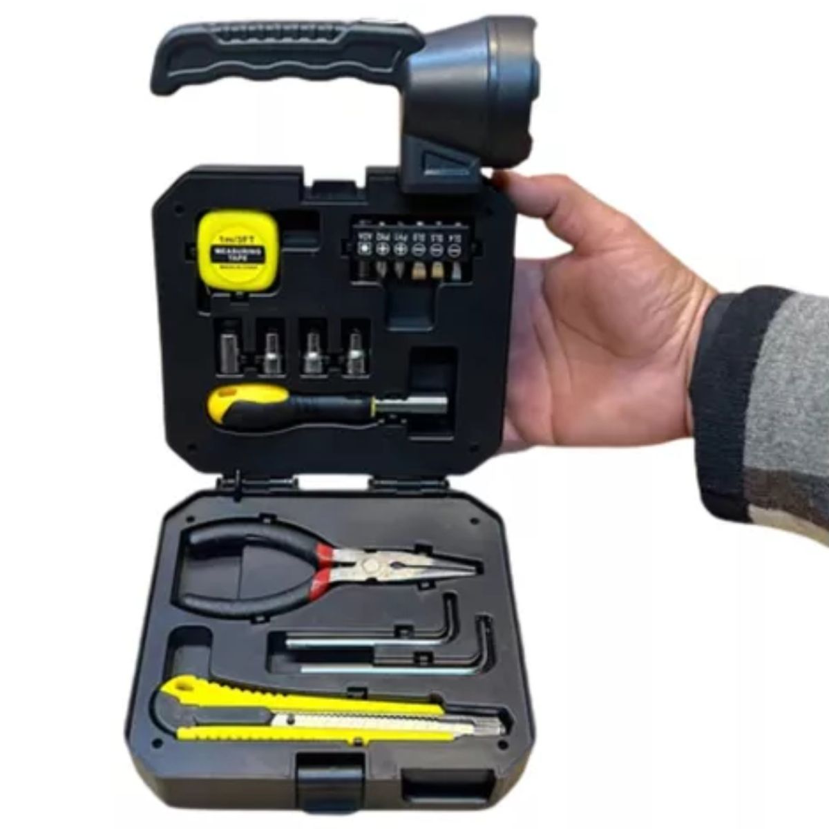 GAMEGENIC - Linterna Led Solar Recargable Con Kit De Herramientas