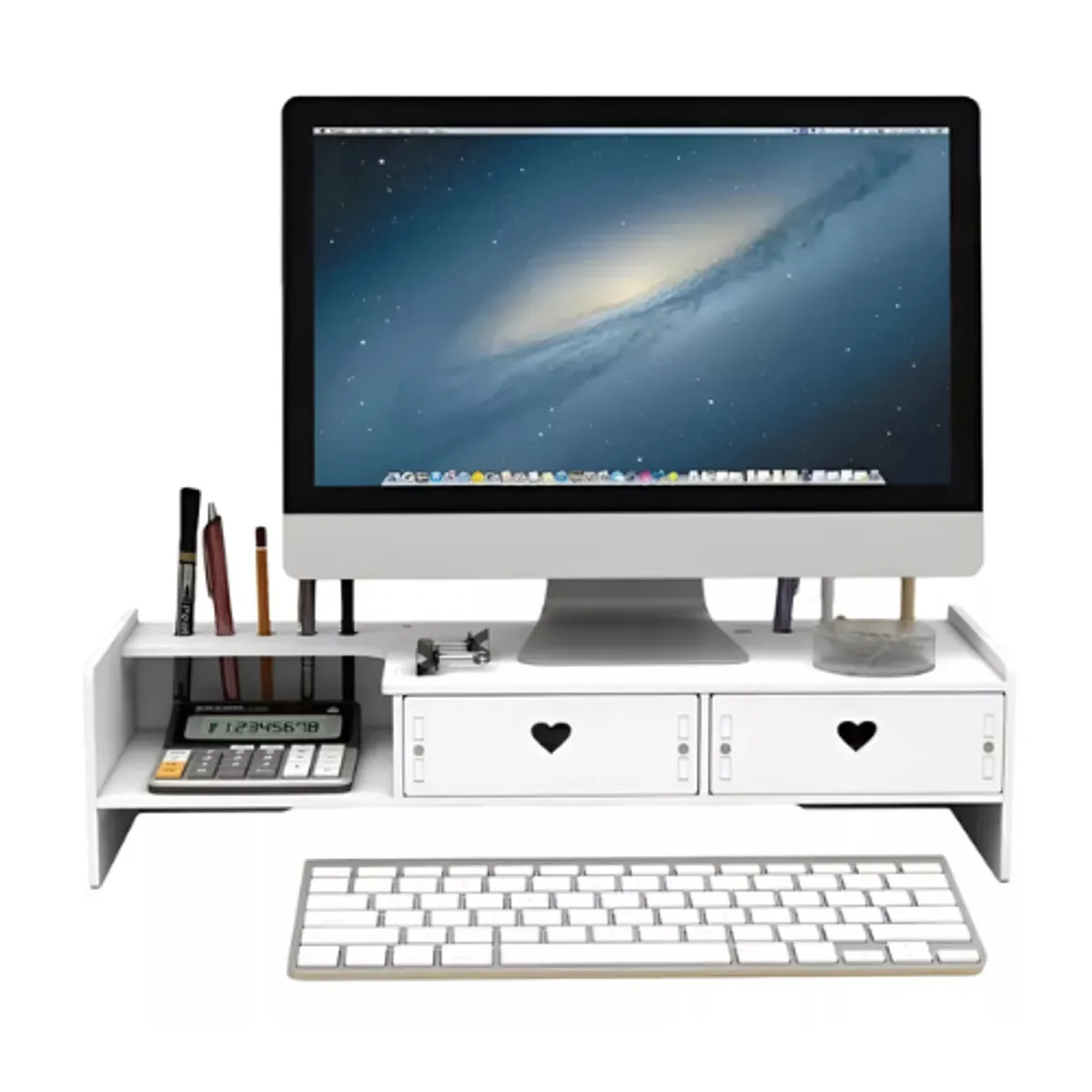 GENERICO - Elevador Escritorio De Monitor Armable Madera Oficina Hogar