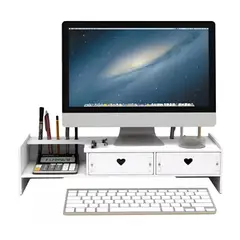 GENERICO - Elevador Escritorio De Monitor Armable Madera Oficina Hogar