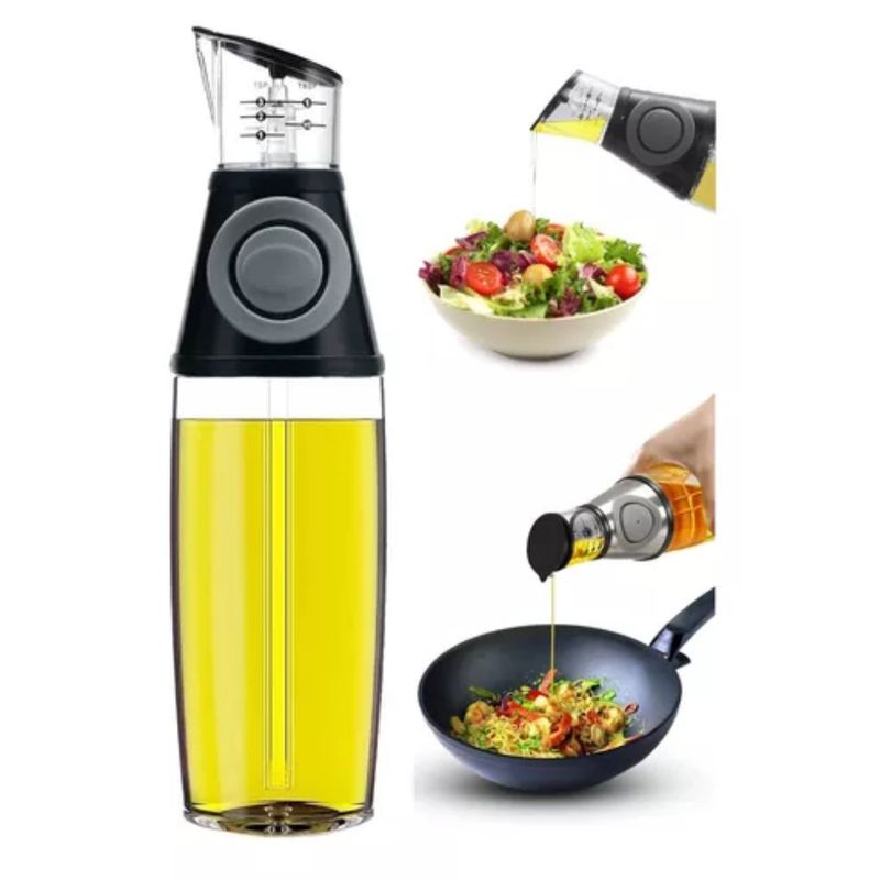 GENERICO - Botella Medidora de Aceite y Vinagre  Fácil Precisa y Elegante 500 ml