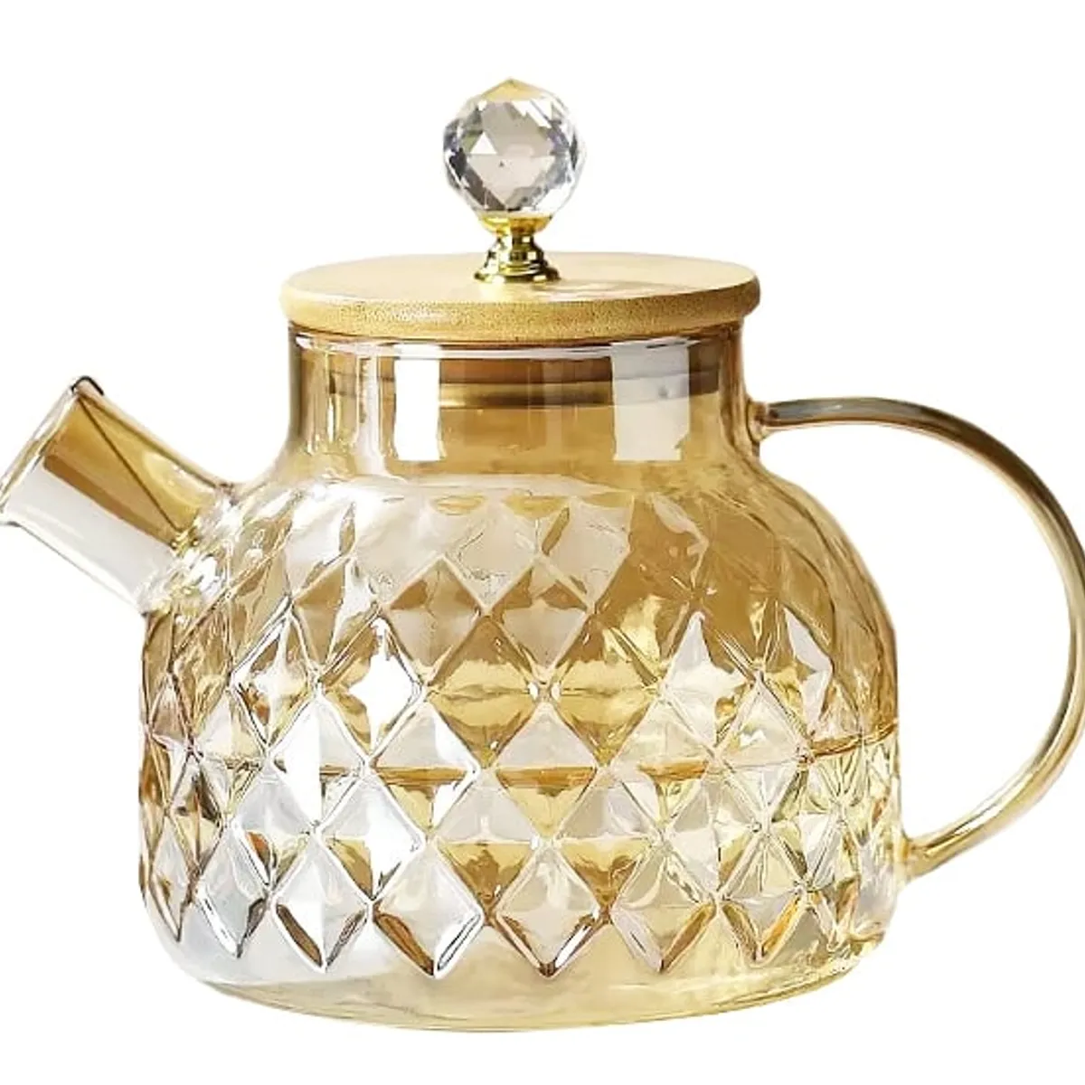 REGALITOLINDO CL - Tetera de Vidrio Borosilicato 1 Lt Resiste al Fuego y Frio