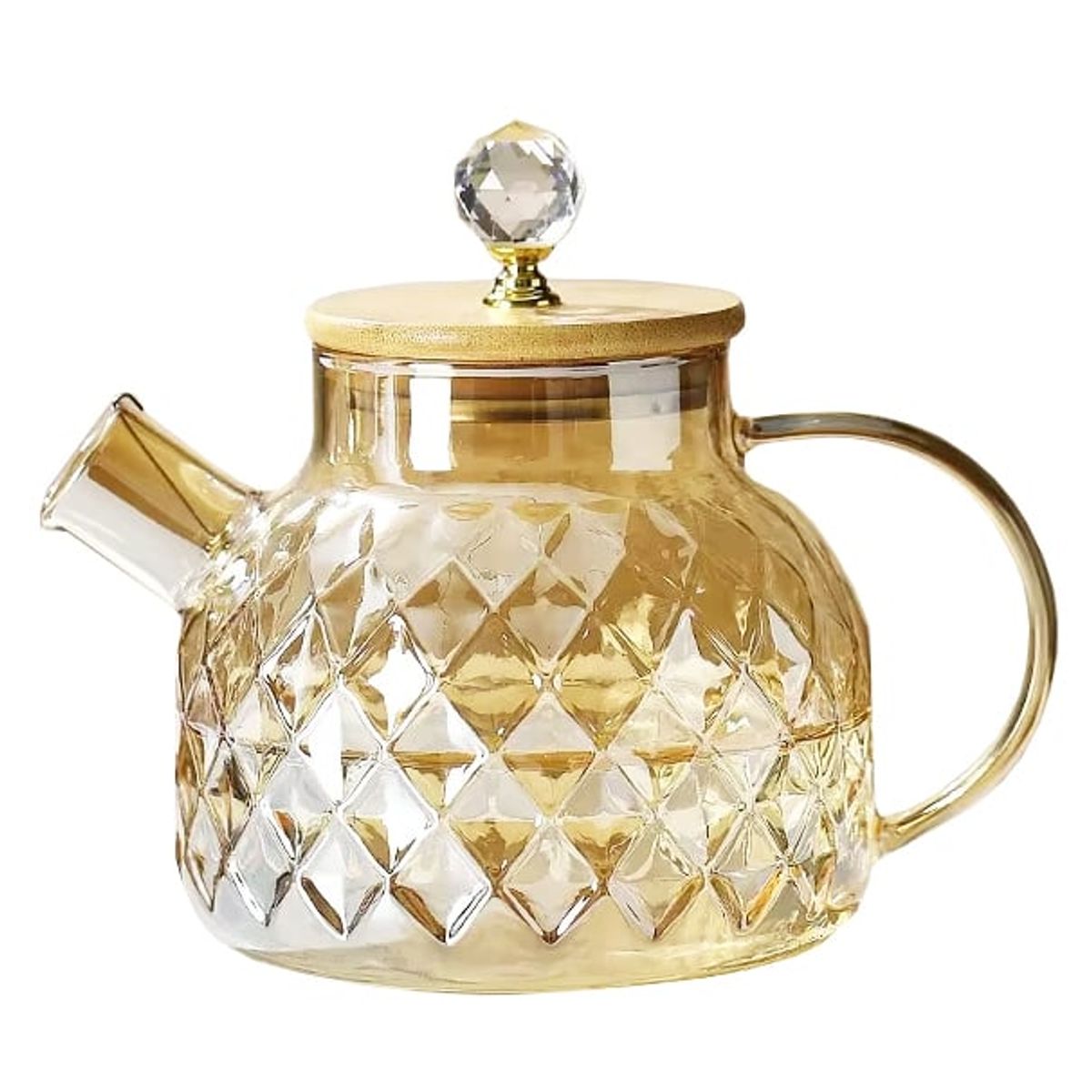 REGALITOLINDO CL - Tetera de Vidrio Borosilicato 1 Lt Resiste al Fuego y Frio