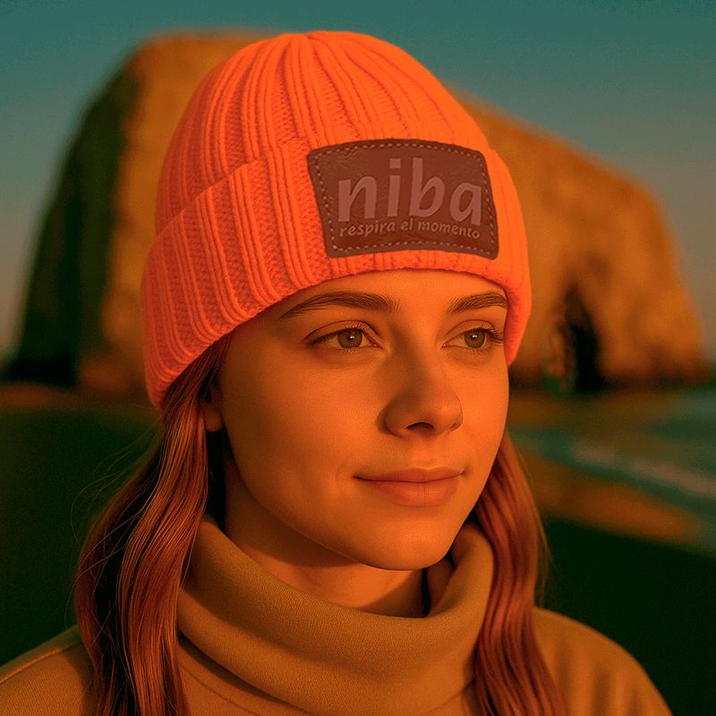 NIBA - Gorro Lana Molos Naranjo Niba