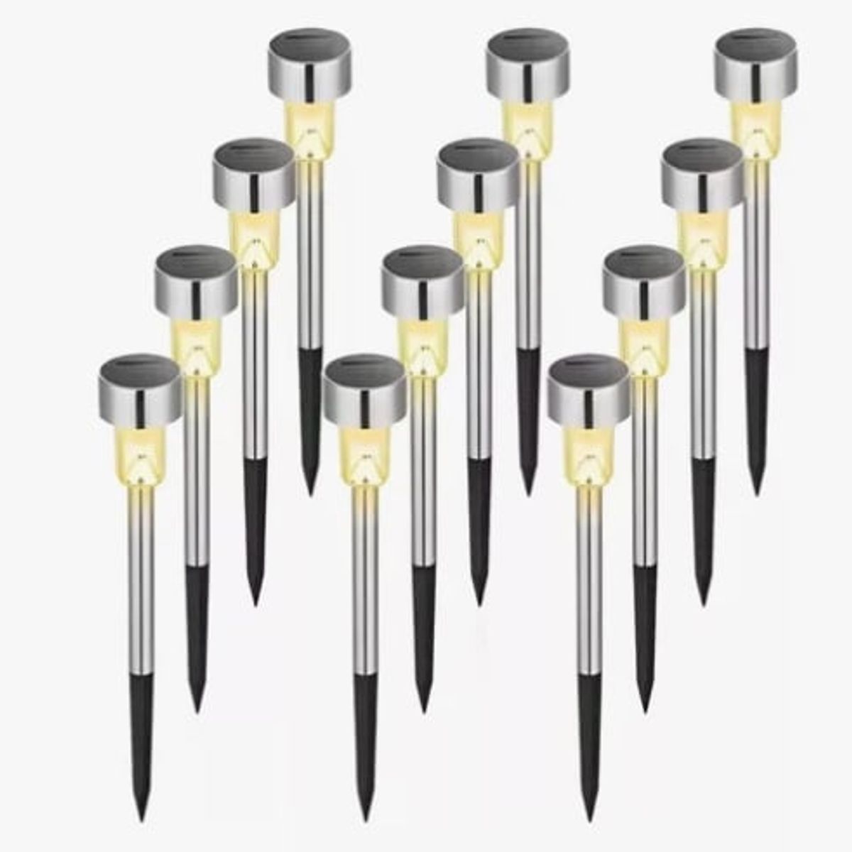 ATLAS - Pack X12 Estacas Solares De Camino Para Jardín