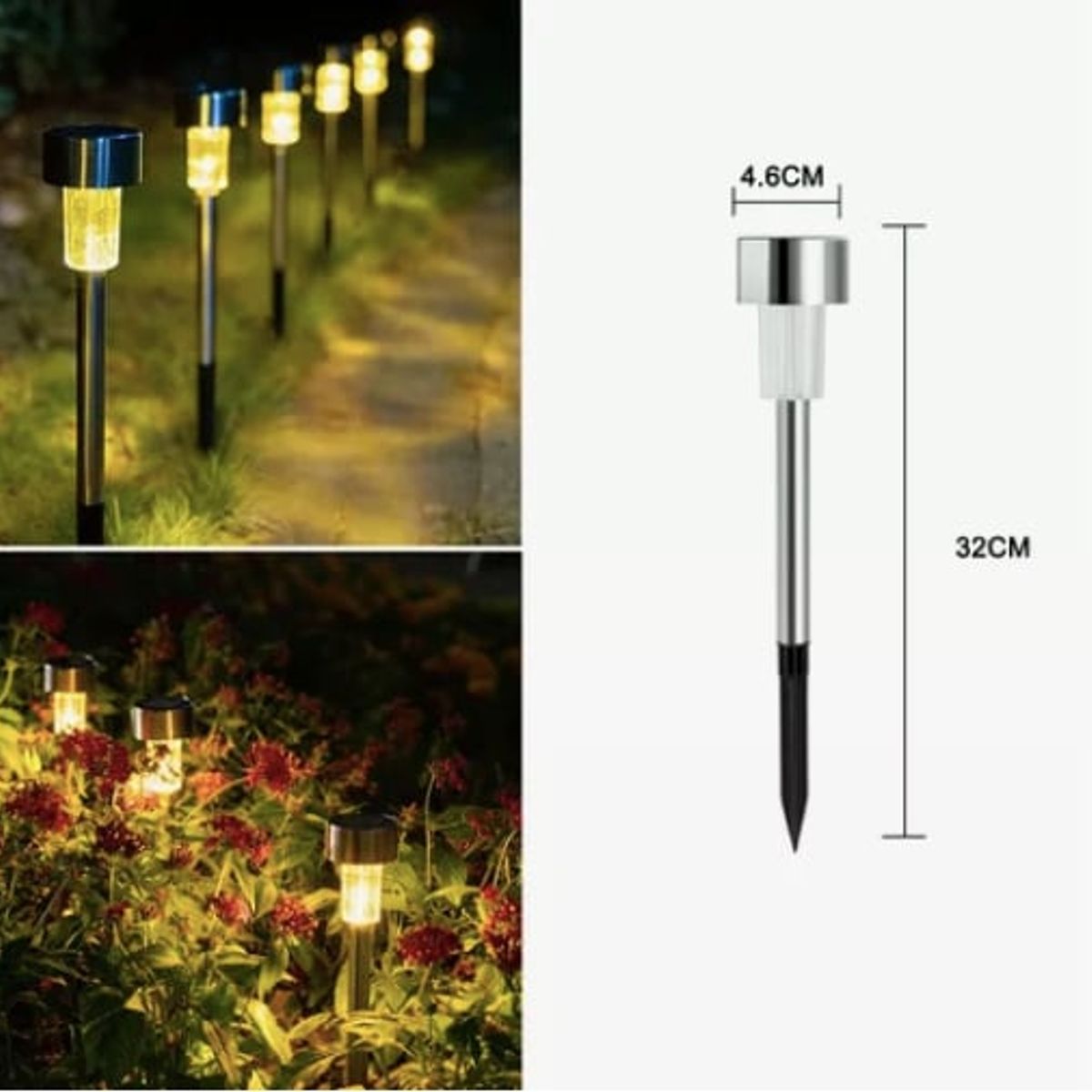 ATLAS - Pack X12 Estacas Solares De Camino Para Jardín