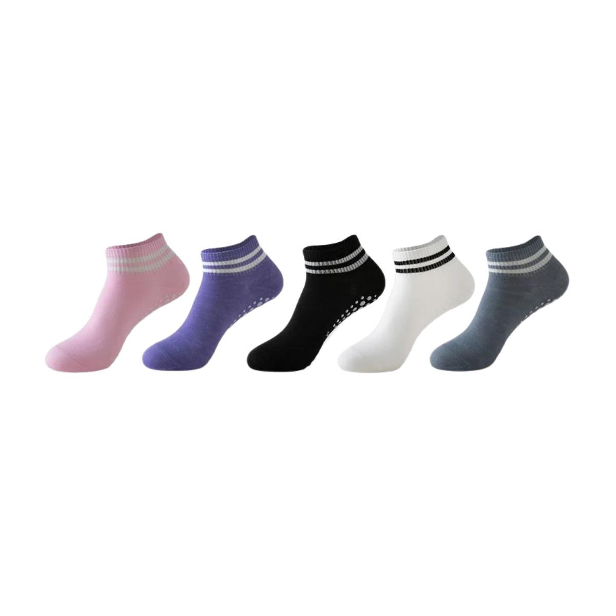 GENERICO - Calcetines Antideslizantes Para Yoga Pilates Set 5 Pares