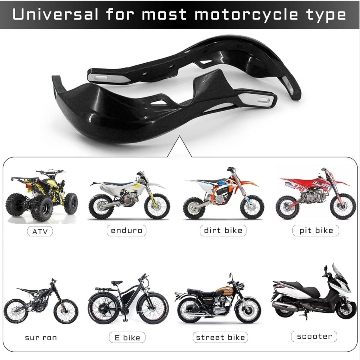 GENERICO - Cubre puños universal para motocross y vehículos todo terreno