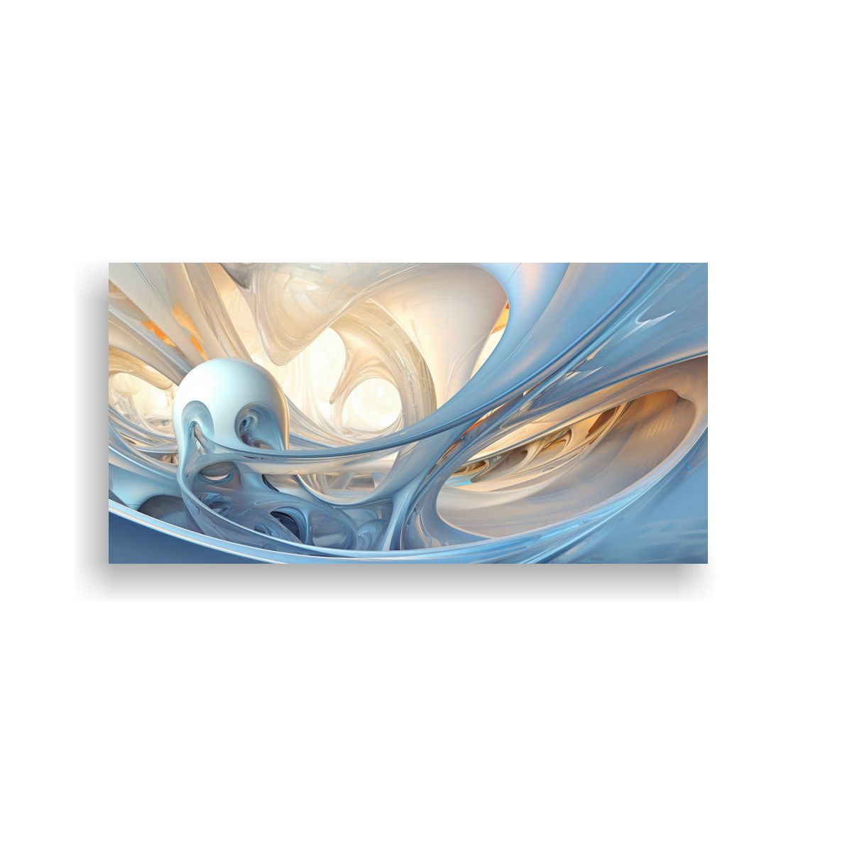 GENERICO - Pinturas De Decoración Retrofuturista Azul Claro 80x40 Cm