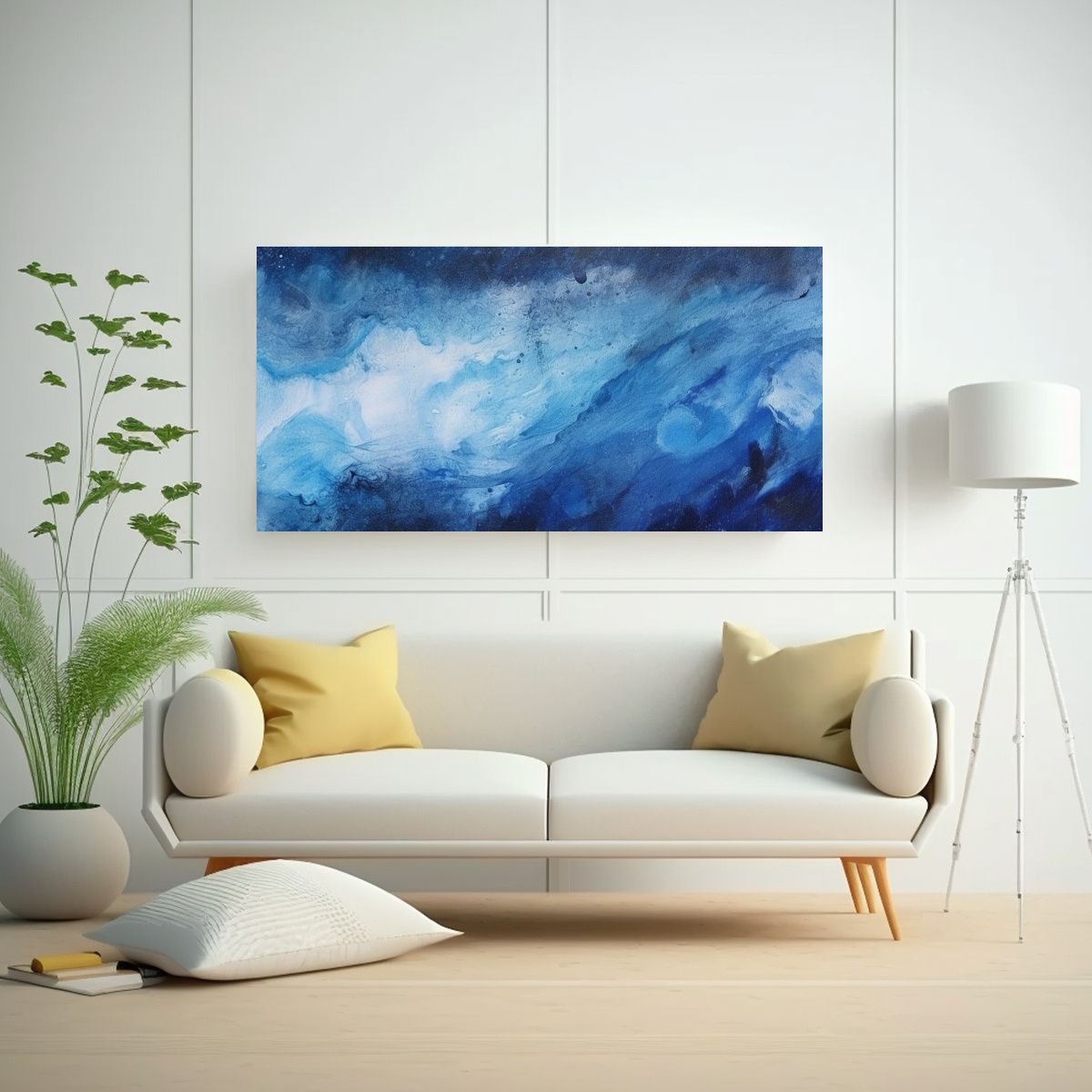 GENERICO - Pintura En Bastidor Inspiración Minimalista 100x50 Cm