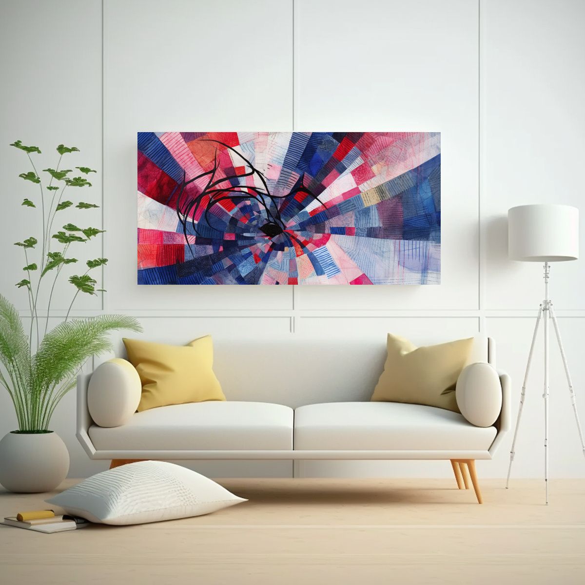 GENERICO - Lienzo Infantil Con SpiderMan Y La Luna Dibujados 100x50 Cm