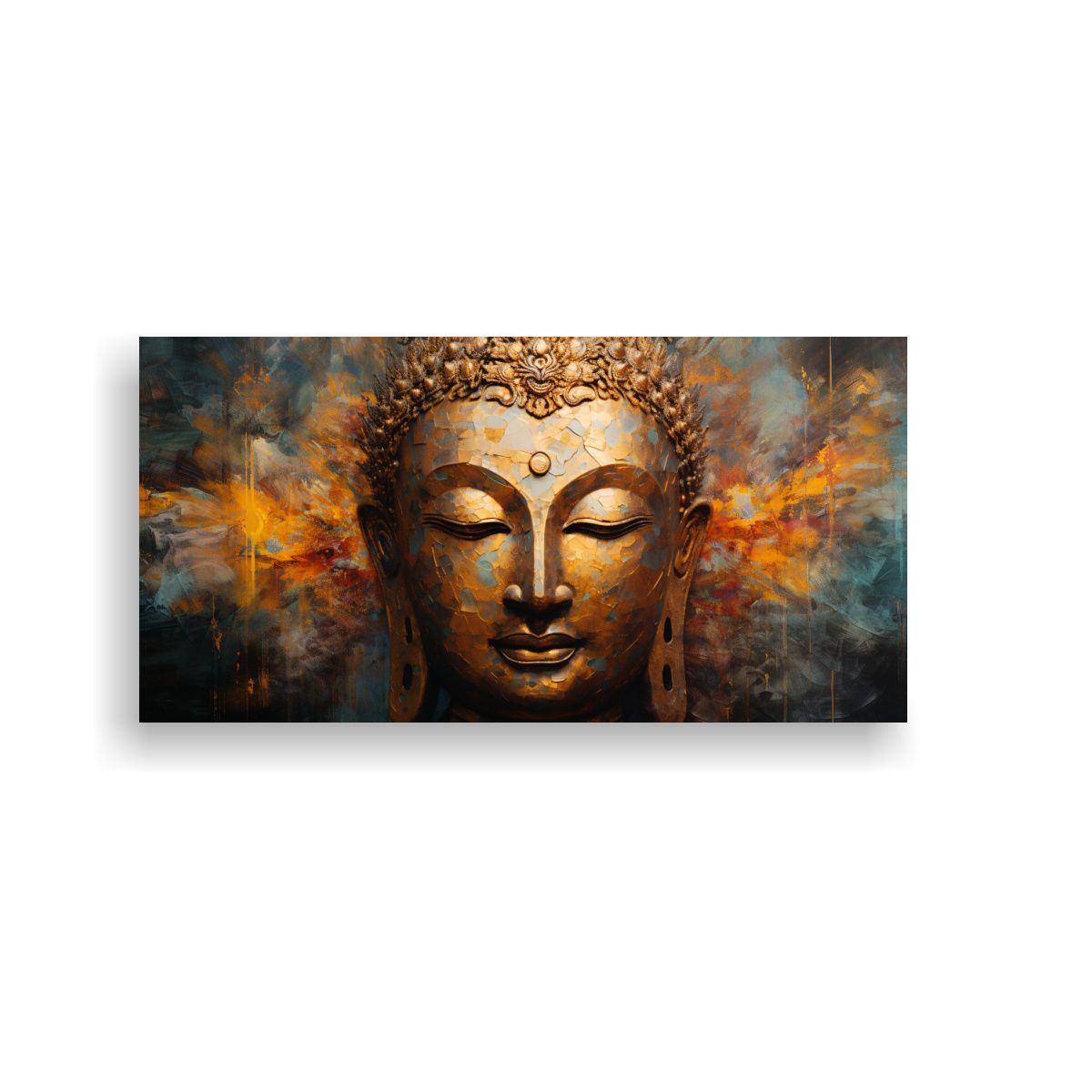 GENERICO - Pintura Decorativa Estilo Abstracto En Tonos 100x50 Cm