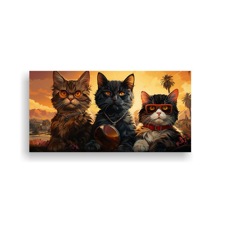 GENERICO - Pinturas Decorativas De Pared Con Adorables 100x50 Cm