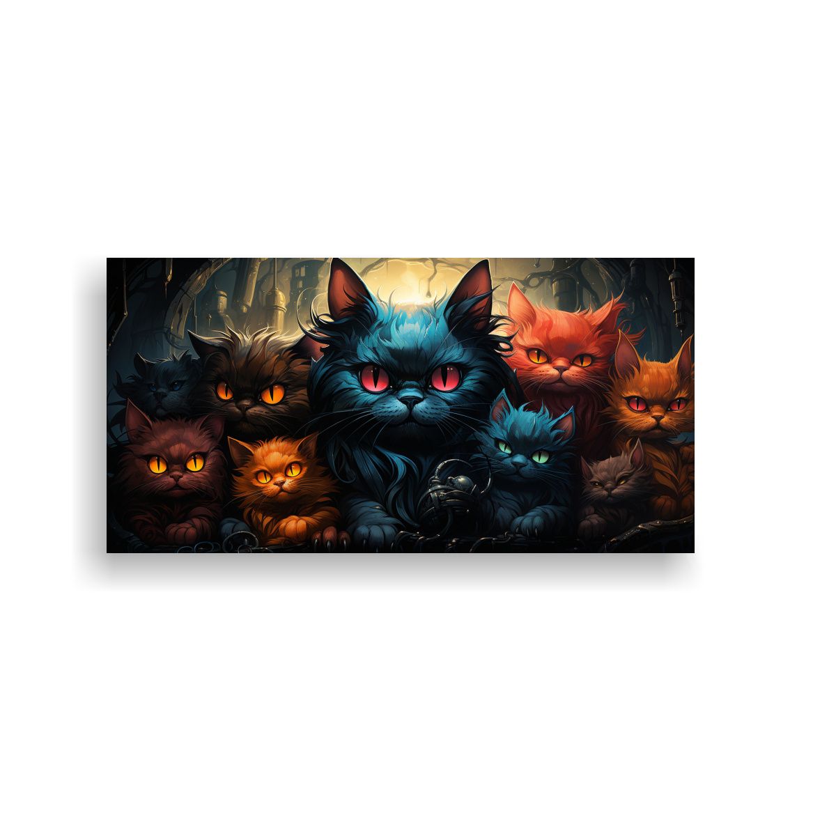 GENERICO - Temas De Exposición De Monstruos Gatitos 100x50 Cm