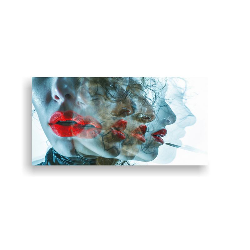 GENERICO - Cuadros Decorativos Urbano Conceptual Labios 80x40 Cm