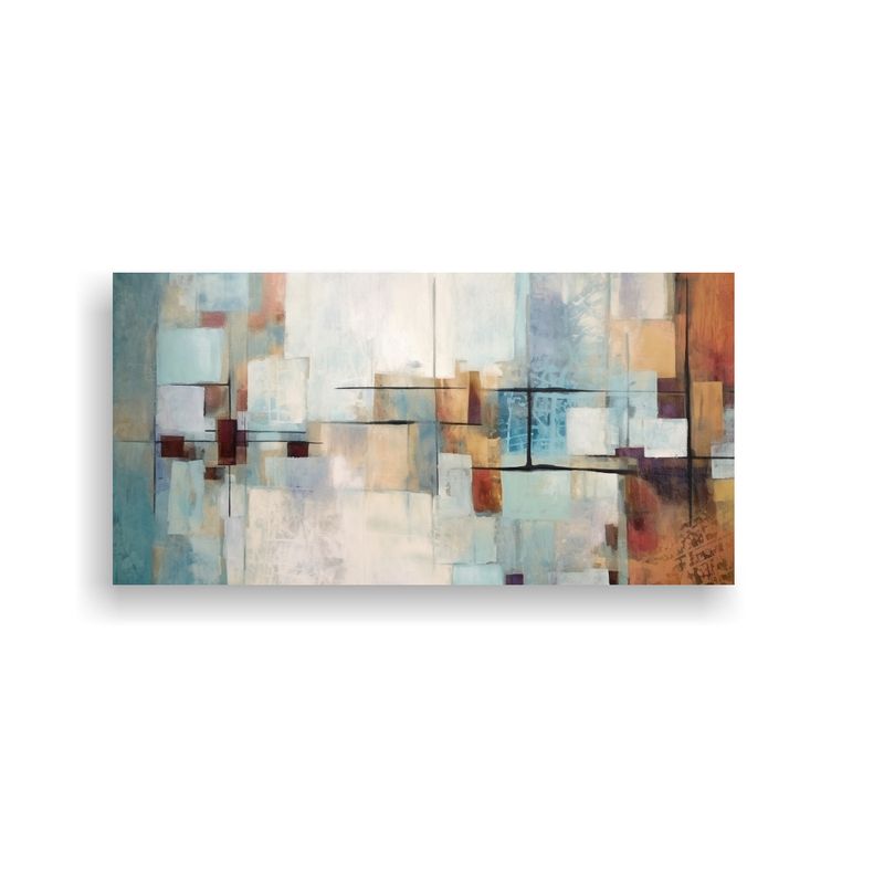 GENERICO - Pintura Abstracta Estilo Matisse Invierno Para 100x50 Cm