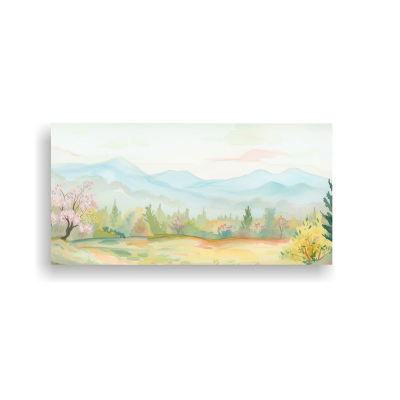 GENERICO - Cuadro Conceptual Equilibrio Paisaje Bosque 100x50 Cm