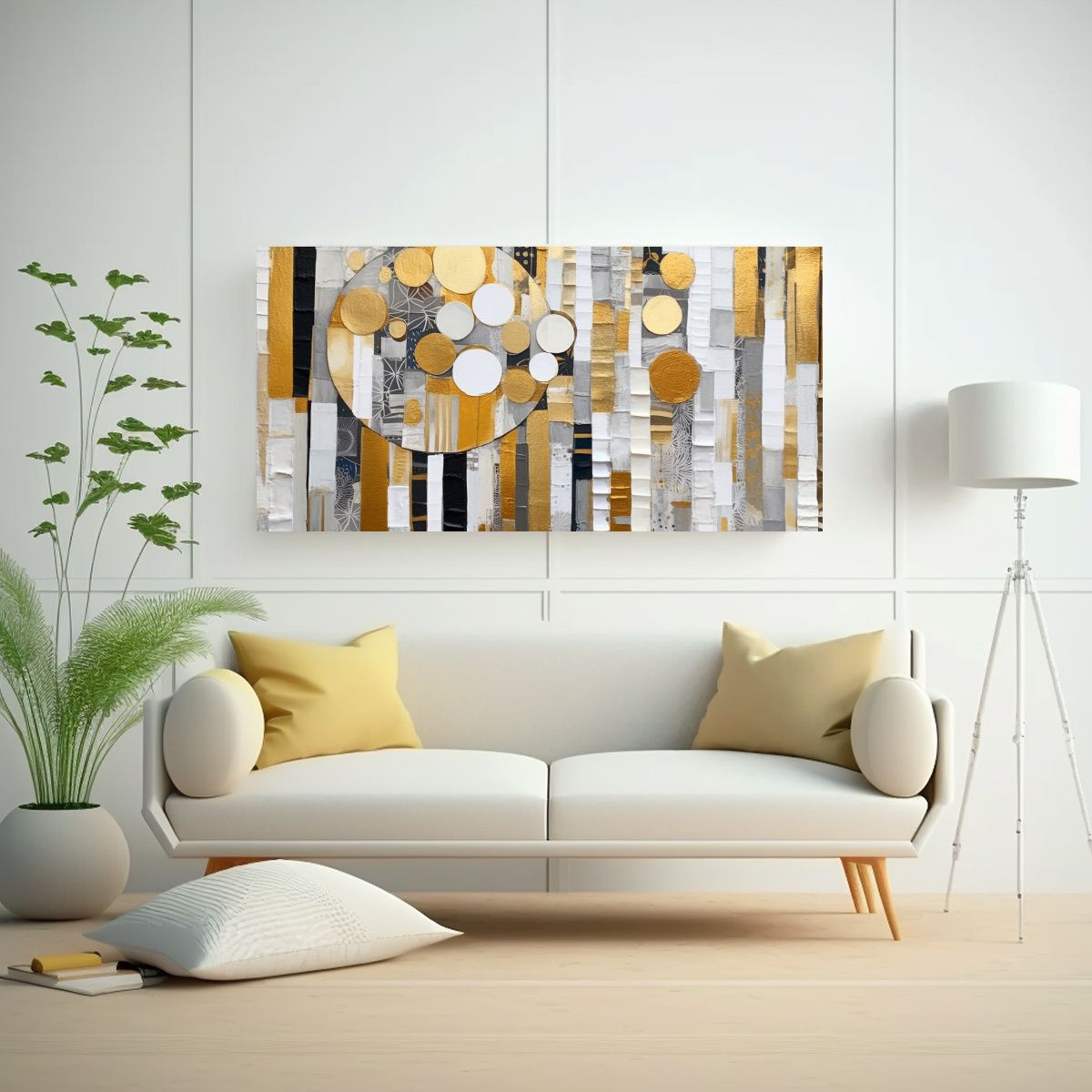 GENERICO - Cuadro Hermoso Unica Abstracto Contemporáneo En 80x40 Cm