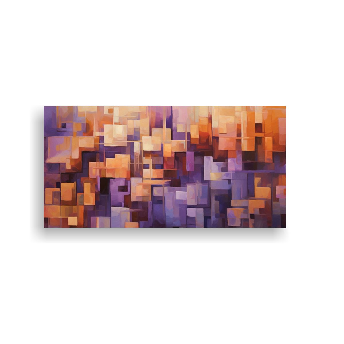 GENERICO - Cuadro Venta Contraste Ciudad Abstracta 100x50 Cm