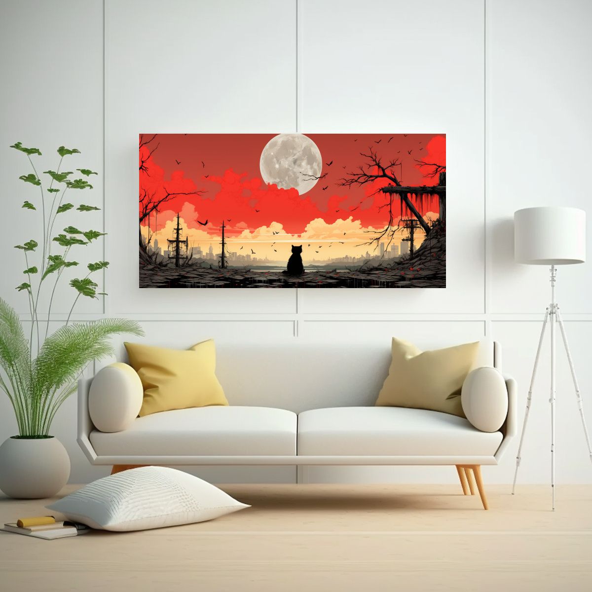 GENERICO - Cuadro Minimalista 90s Manga Alta Resolución Con 80x40 Cm