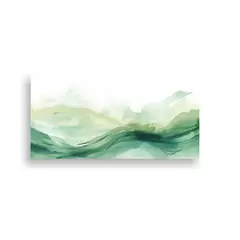 GENERICO - Pintura De Pared Patrón Acuarela Sereno Belleza 60x30 Cm