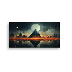 GENERICO - Fondo Geométrico Acuarela Líneas Simples Para 60x30 Cm