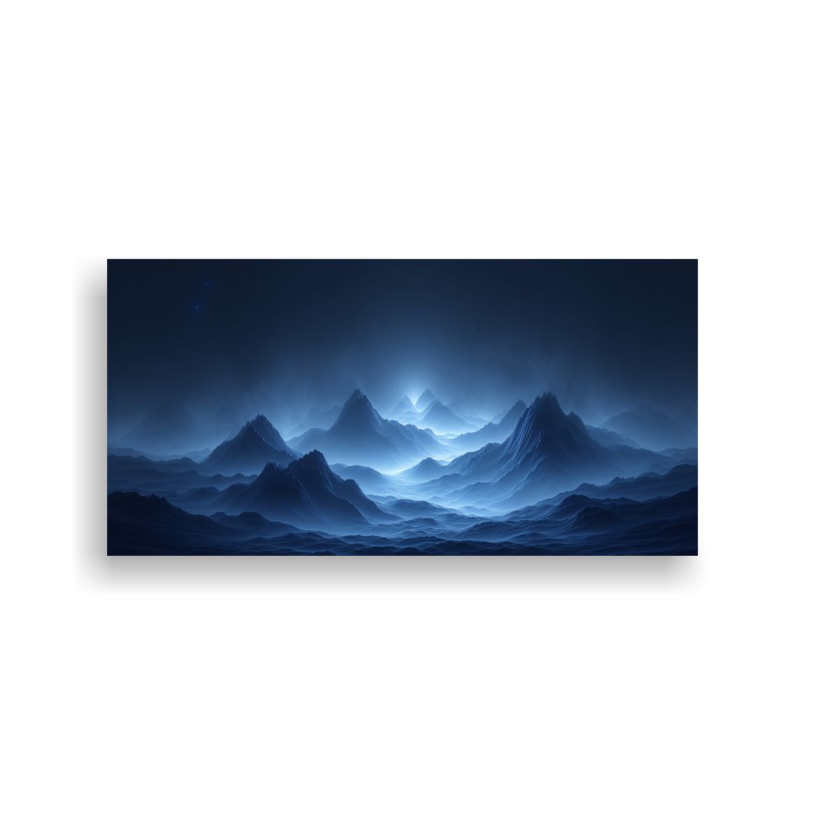 GENERICO - Paisaje Desierto Abstracto Con Calma Cuadro 100x50 Cm