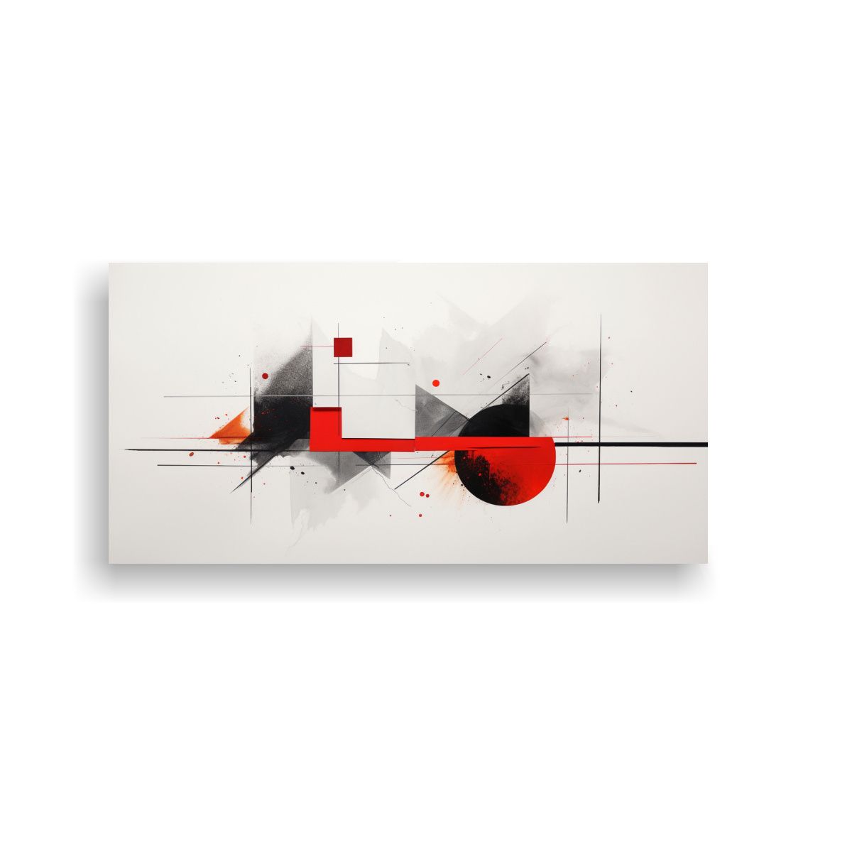 GENERICO - Cuadro Conceptual Minimalista Abstracto Con 100x50 Cm