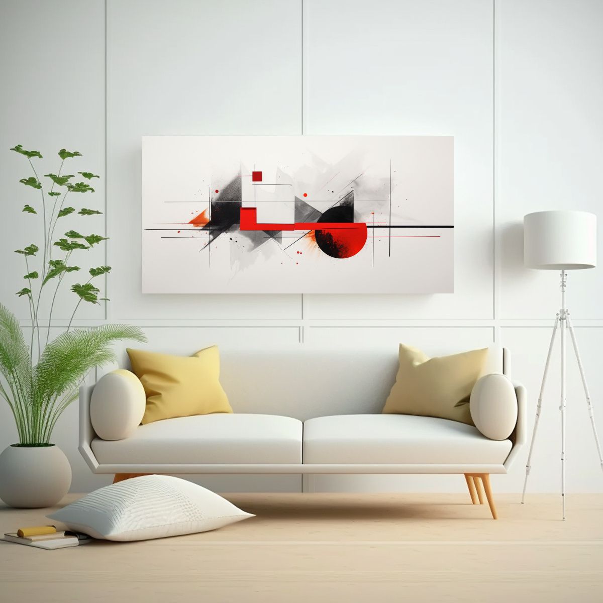 GENERICO - Cuadro Conceptual Minimalista Abstracto Con 100x50 Cm