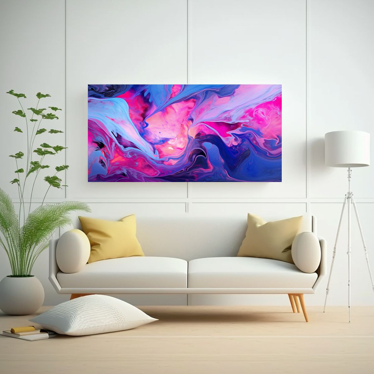 GENERICO - Fondo Abstracto Psicodélico Resistente Con 100x50 Cm