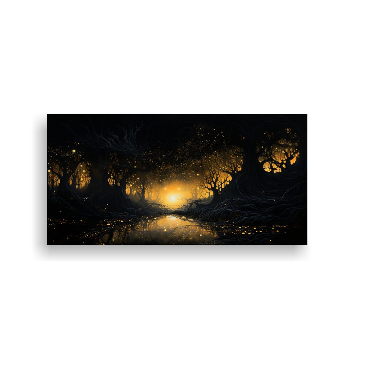 GENERICO - Cuadro En Bastidor Expresión Gama De Colores 100x50 Cm