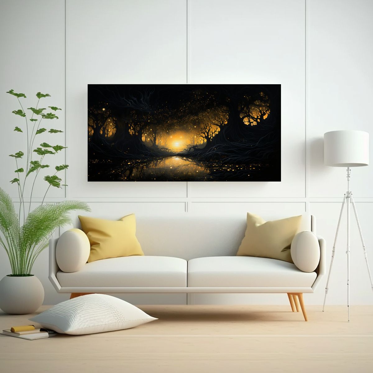 GENERICO - Cuadro En Bastidor Expresión Gama De Colores 100x50 Cm