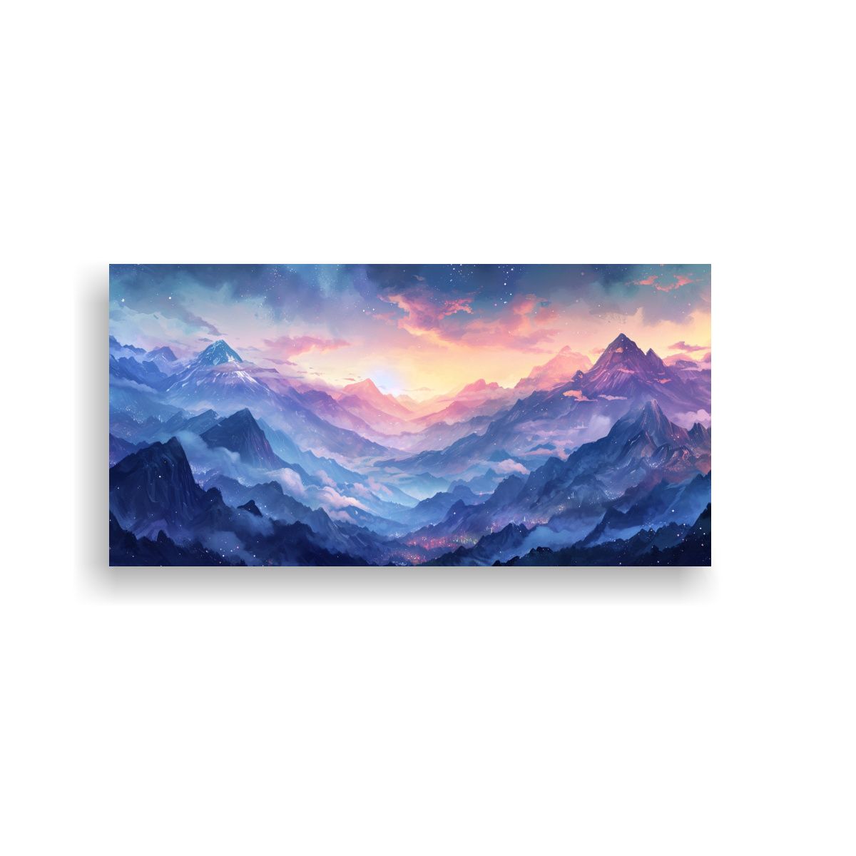 GENERICO - Pinturas Decorativas De Paisajes Montañosos 100x50 Cm