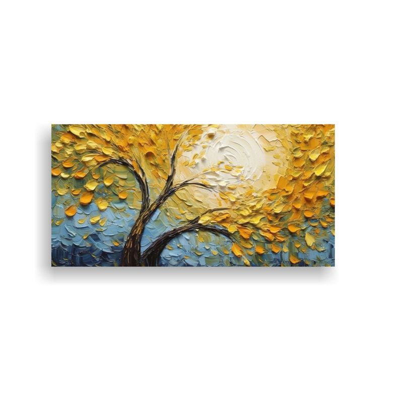 GENERICO - Pinturas Abstractas Estilo Van Gogh Abstracción 60x30 Cm